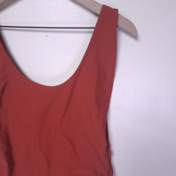 Aerie Super Scoop One Piece Cheeky Swimsuit Rust Red Womens XL Swim Suit Sexy - Picture 3 of 5